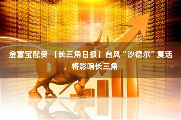 金富宝配资 【长三角日报】台风“沙德尔”复活，将影响长三角